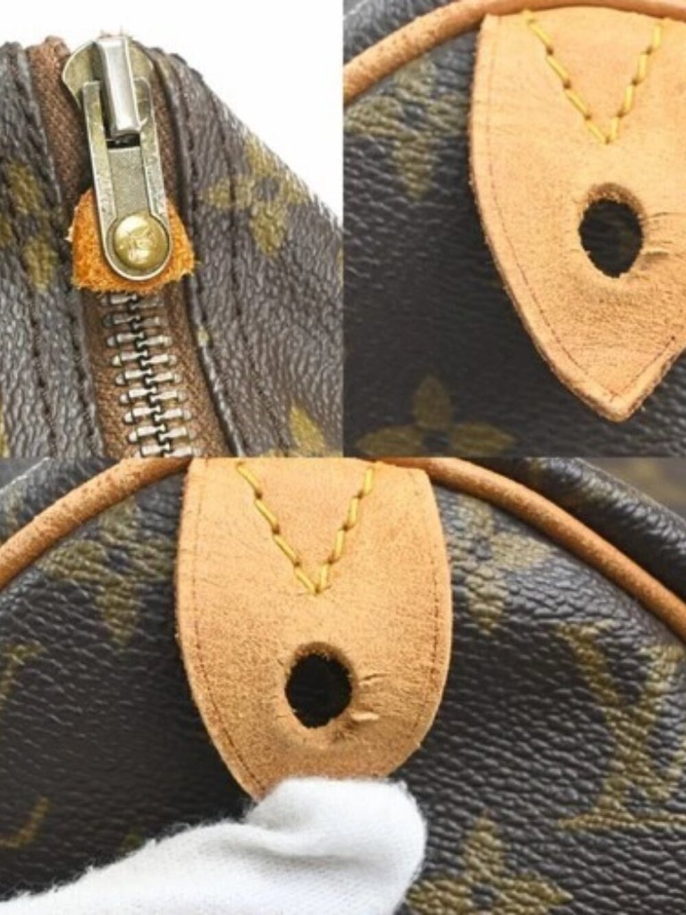 LOUIS VUITTON Speedy 40 Travel Hand Bag Monogram Leather Brown M41522 72MA515 - Picture 8 of 16